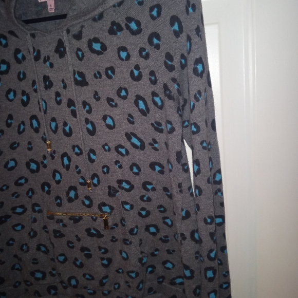 Vintage juicy sweater tracksuit Hoodie Grey/Blue Small EUC - Picture 4 of 11